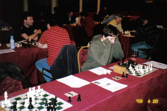 
Karl McPhillips, Ennis Open 2008 winner plotting his final round victory.
